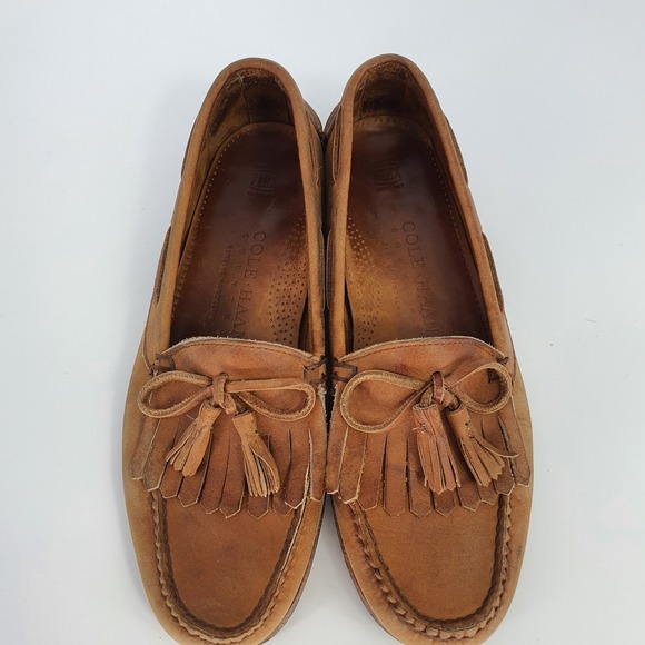 Mocassins Femme Cole Haan Memory Flex En Cuir Marron - Taille 7B - Occasion Confortable